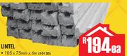 Lintel-114mm x 75mm x 6m Ea
