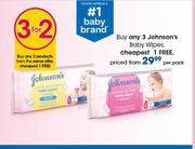 Johnson's Baby Wipes-Per Pack
