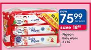 Pigeon Baby Wipes-3 x 82 Per Pack