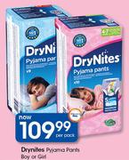 Drynites Pyjama Pants Boy Or Girl-Per Pack