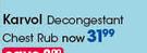 Karvol Decongestant Chest Rub-Each