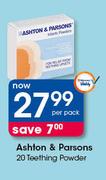Ashton & Parsons 20 Teething Powder-Per Pack
