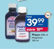 Phipps Milk Of Maghesia-100ml Each