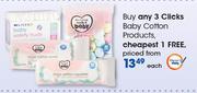 Clicks Baby Cotton Products-Each