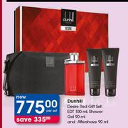 Dunhill Desire Red Gift Set EDT-100ml, Shower Gel-90ml & Aftershave-90ml Per Set