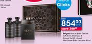 Bvlgari Man In Black Gift Set,EDP-60ml,Shampoo & Shower Gel-40ml & After Shave Balm-40ml Per Set