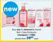 Johnson's Facial Skin Care Products-Each