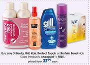 Fiesta, Gill, Kair, Perfect Touch Or Protein Feed Hair Care Products-Each