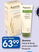 Aveeno Hand & Body And Luxury Bath Products-Each