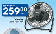 Safeway Metal Floor Fan-Each