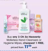 Oh So Heavenly Waterless Hand Cleansers Or Hygiene Wipes-Each