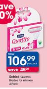Schick Quattro Blades For Women 1 Pack-Each