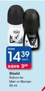 Shield Roll On For Men Or Women-50ml Each