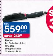 Revlon Pro Collection Salon One Step Straight & Shine XL Heated Brush-Each
