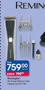 Remington Pro Power Titanium Hair Clipper Set HC7151-Per Set