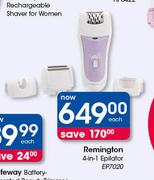 Remington 4 In 1 Epliator EP7020-Each
