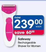 Safeway Rechargeable Shaver For Women-Each