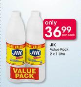 Jik Value Pack-2x1Ltr Per Pack