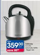Safeway 3.6Ltr Automatic Kettle Bigger Size-Each