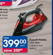 Russell Hobbs 2400 Watt Ceramic Iron RHI910-Each