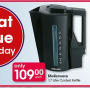 Mellerware 1.7Ltr Corded Kettle-Each