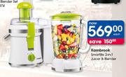 Kambrook Smartlife 2 In 1 Juicer & Blender-Each