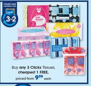 Clicks Tissues-Each