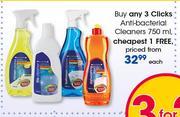 Clicks Anti Bacterial Cleaners-750ml Each