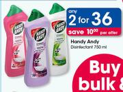 Handy Andy Disinfectant-2 x 750ml