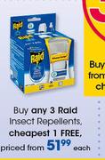  Raid Insect Repellents-Each