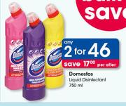 Domestos Liquid Disinfectant-2 x 750ml