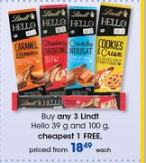 Lindt Hello-39g & 100g Each