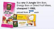 Jungle Slim Bars Energy Bars Or Dries Fruit Mixes-Each