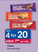 Clicks Assorted Bars-For 4