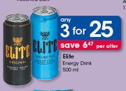 Elite Energy Drink-3 x 500ml