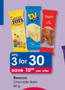 Beacon Chocolate Slabs-3 x 80g