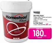 Homestead Classic 20L PVA Paint-Each