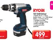 Ryobi 12V Drill Driver CD-12