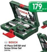 Bosch 41 Piece Drill Bit And Screw Driver Set-Per Set
