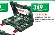 Bosch 68 Piece Drill Bit And Screw Driver Set-Per Set