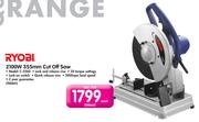  Ryobi 2100W 355mm Cut Off Saw C-3560