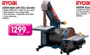 Ryobi 200W Belt With Disc Sander EMBS-200