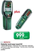 Bosch Detector And Laser Level Kit PMD10+PLL5-Per Kit