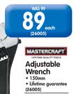  Mastercraft 150mm Adjustable Wrench