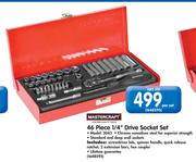 Mastercraft 46 Piece 1/4" Drive Socket Set