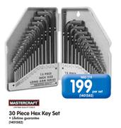  Mastercraft 30 Piece Hex Key Set