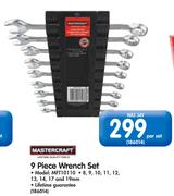  Mastercraft 9 Piece Wrench Set MFT10110