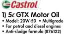 Castrol 5L GTX Moter Oil 20W-50