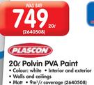 Plascon 20L Polvin PVA Paint