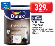 Dulux 5L Rich Matt PVA Paint